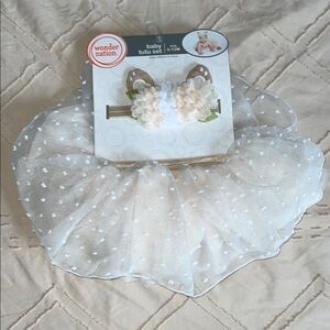 Baby Tutu Headband Set Baby Photos Newborn Announcement Costume